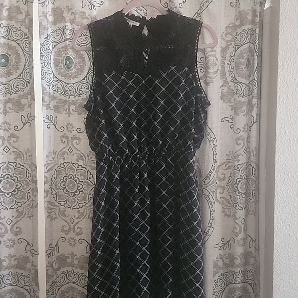 Maurices Sleeveless Black and White Dress NWT